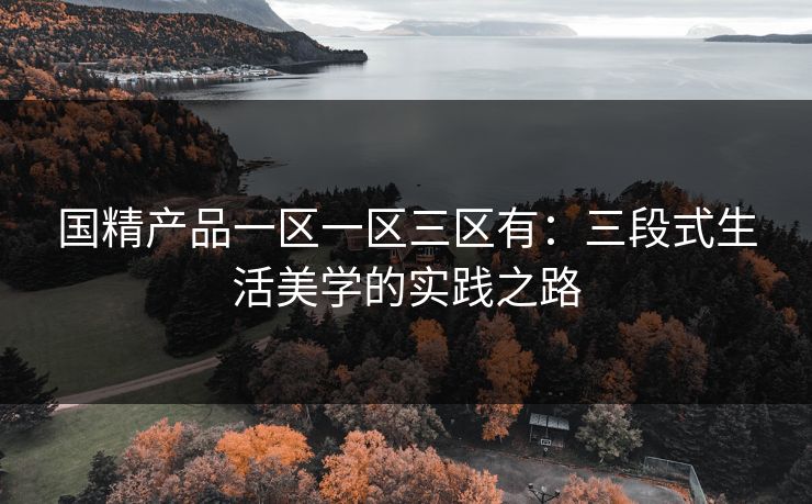 国精产品一区一区三区有:三段式生活美学的实践之路